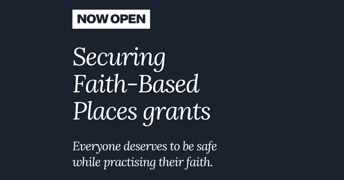 Securing Faith-Based Places Grants